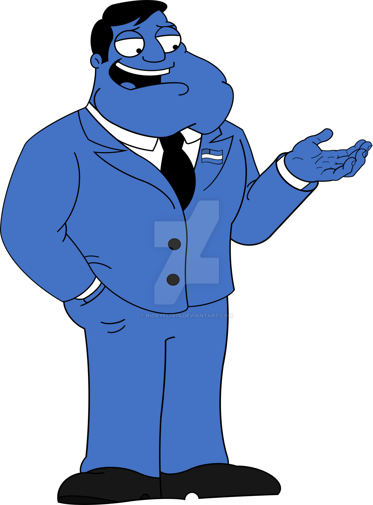 Stan Smith Standing - Semi-Colored by RickyFL1975 on DeviantArt