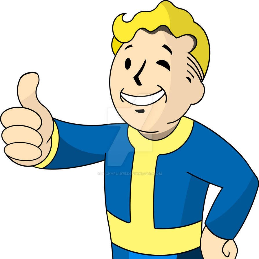 Fallout Vault Boy - Completed by RickyFL1975 on DeviantArt