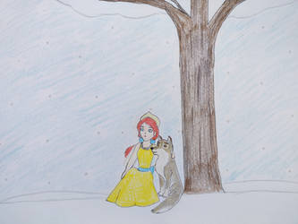 Snow White [as Anastasia] (Drawing by Javelaud @deviantART)  #SnowWhiteAndTheSevenDwarfs #Anastasia