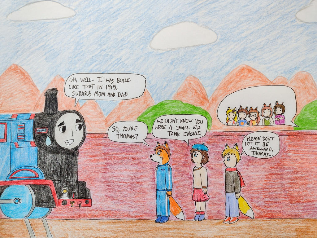 Thomas Meets the Family by Subarufoxboy on DeviantArt