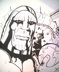 Jack Kirby style DARKSEID (photo)