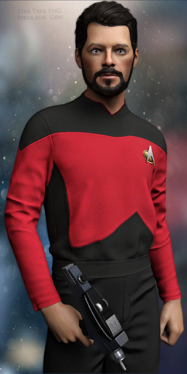 Cd R Riker Star Trek Star Trek TNG Riker by ForRender on DeviantArt