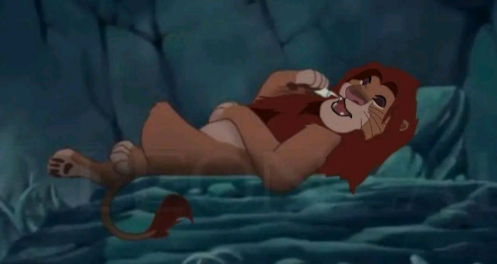 Simba Ghost Scene Evil Simba relaxing by KingKopa2019 on DeviantArt