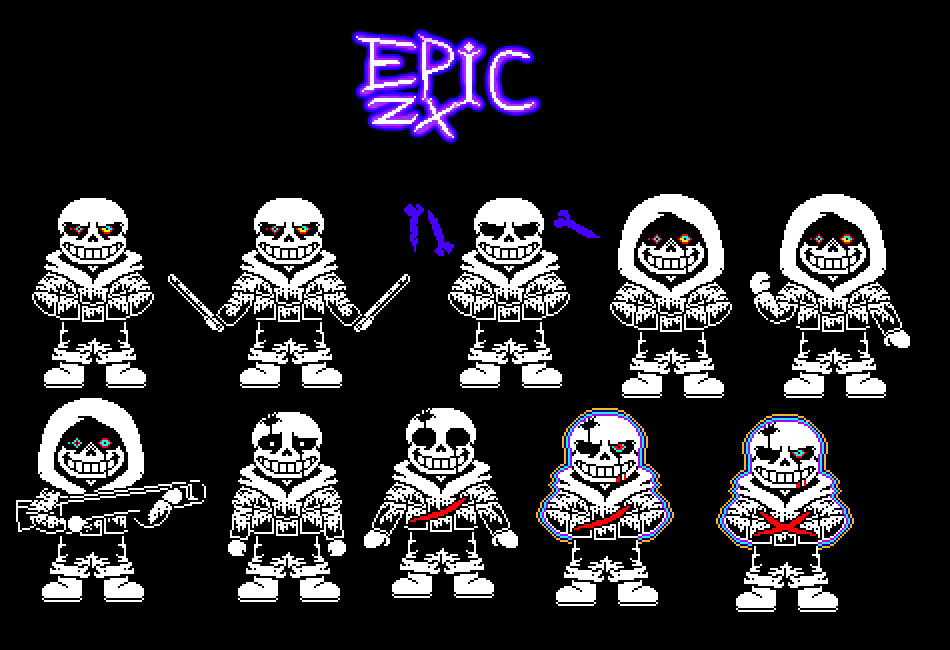 Sans Overworld Sprite Sheet by EpicMkMetaKnight on DeviantArt