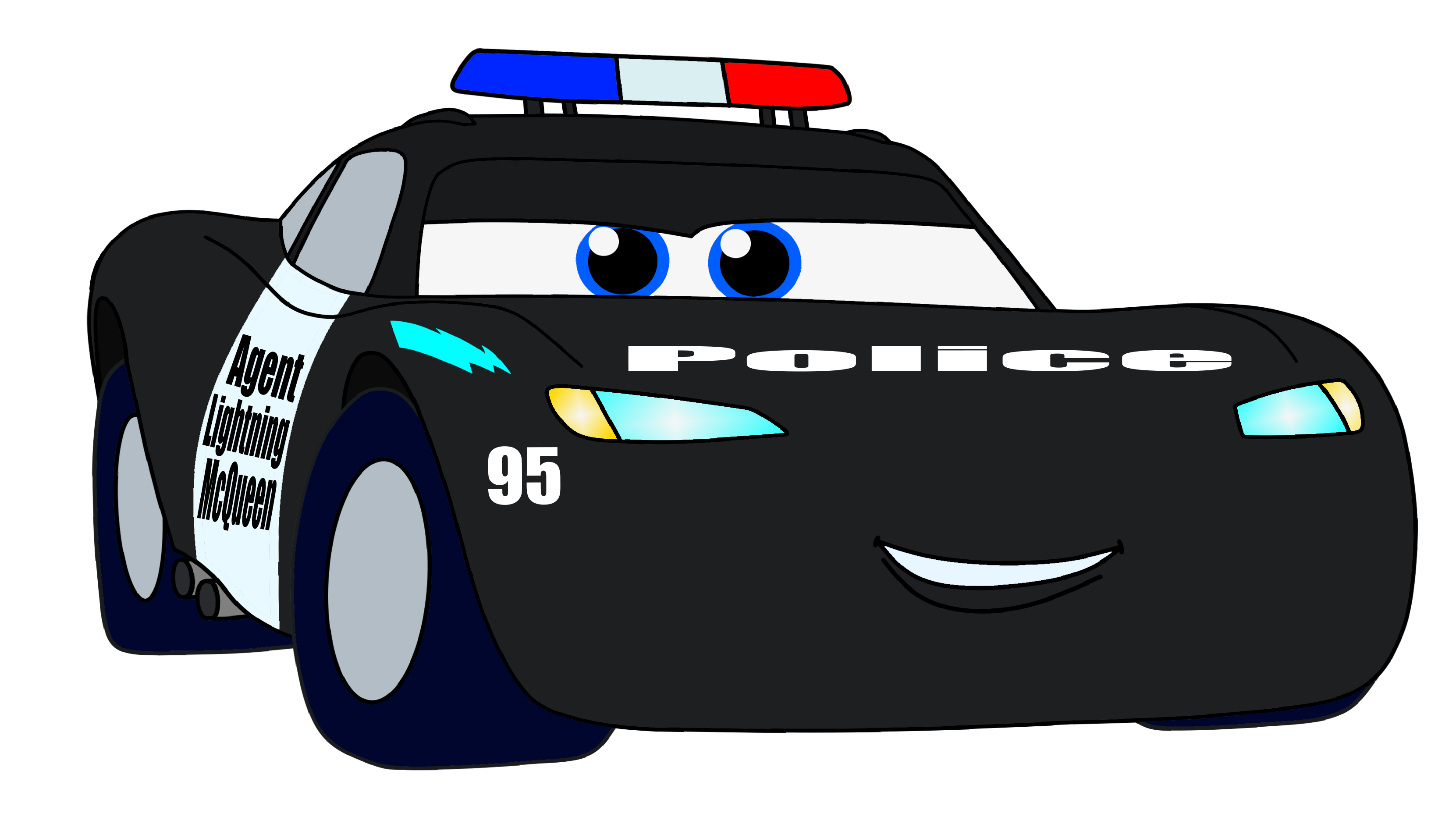 Lightning mcqueen hotsell police car