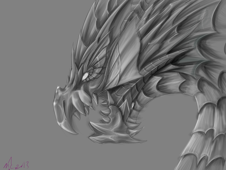 Puzzle and Dragons: Vritra GRAYSCALE