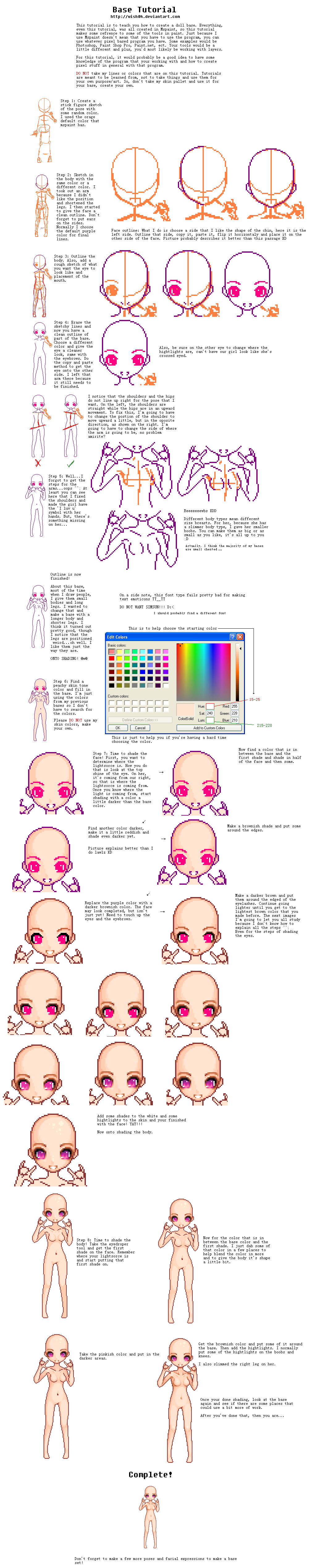 Deviantart Dt Base Base Tutorial by wishuponapixel on DeviantArt