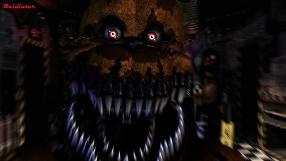 BLENDER] Nightmare Fredbear jumpscare by Raidiater356 on DeviantArt