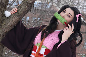 Nezuko Cosplay from Demon Slayer (3)