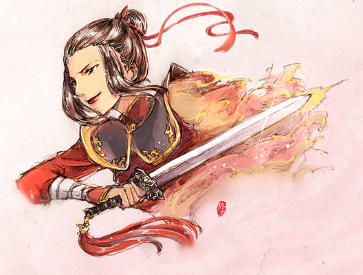 doodle Azula_Fire and Sword