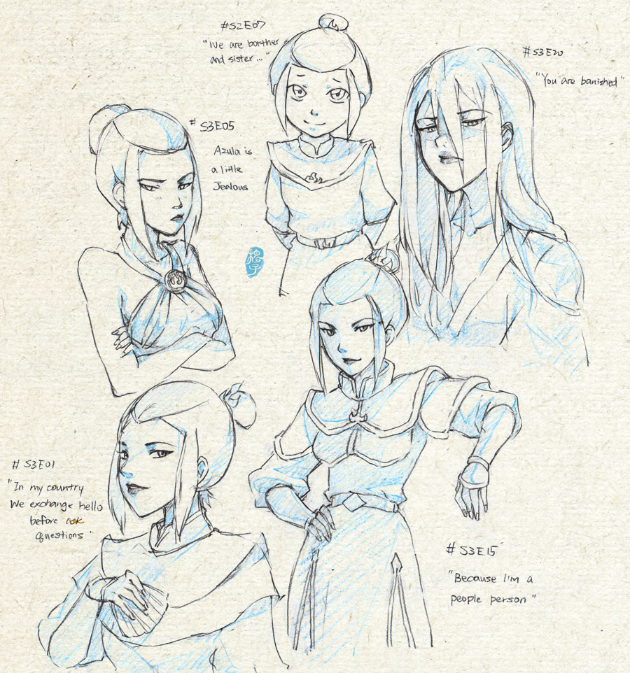 Official style sketch_Azula p1