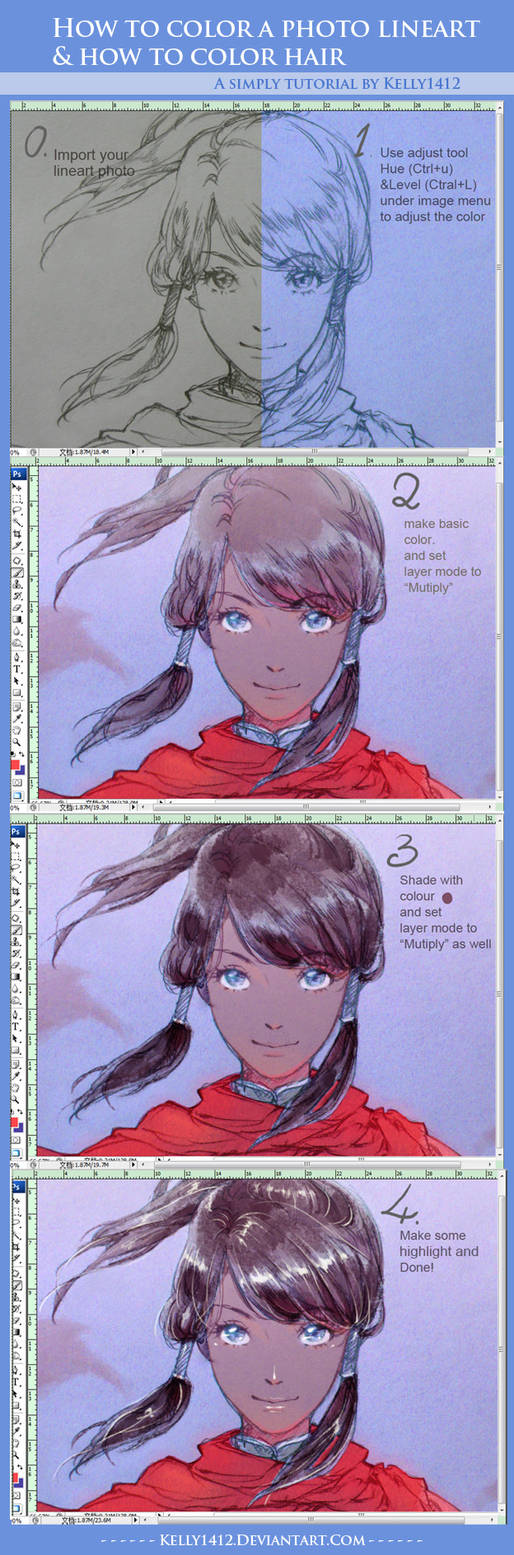 A Hair Coloring Tutorial with Korra by kelly1412