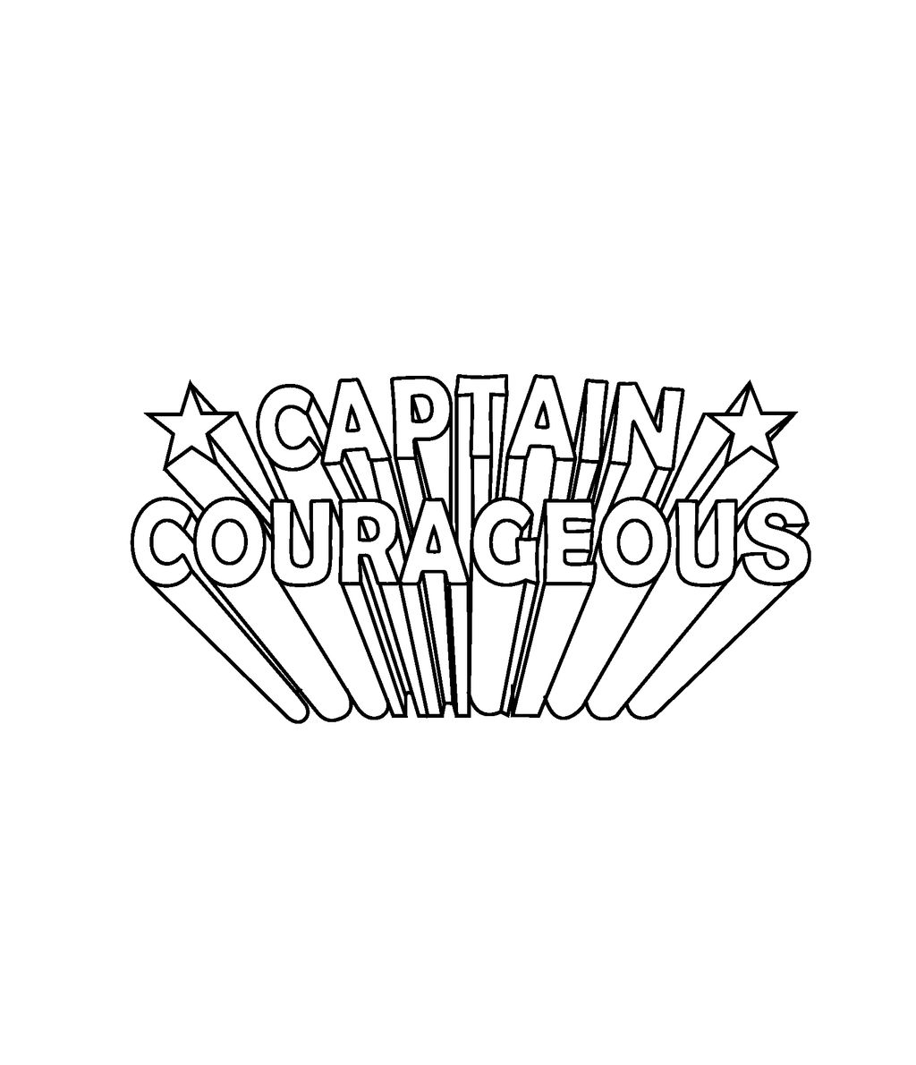 Captain Courageous Nameplate Outline By Pilotcomix On DeviantArt
