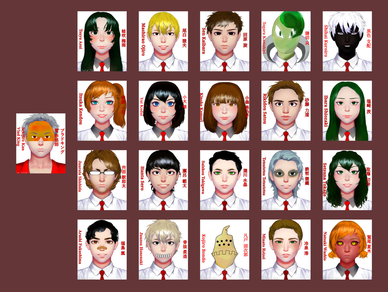 Class 1B Seating Chart by PhiScarlaDraconian on DeviantArt