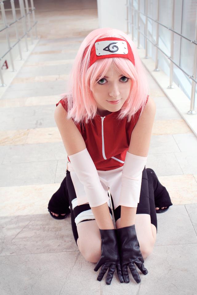 Naruto Haruno Sakura 1st Cosplay Costume - Ycosplay