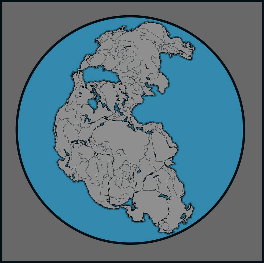 Blank map of Pangaea by PatoBurgues on DeviantArt