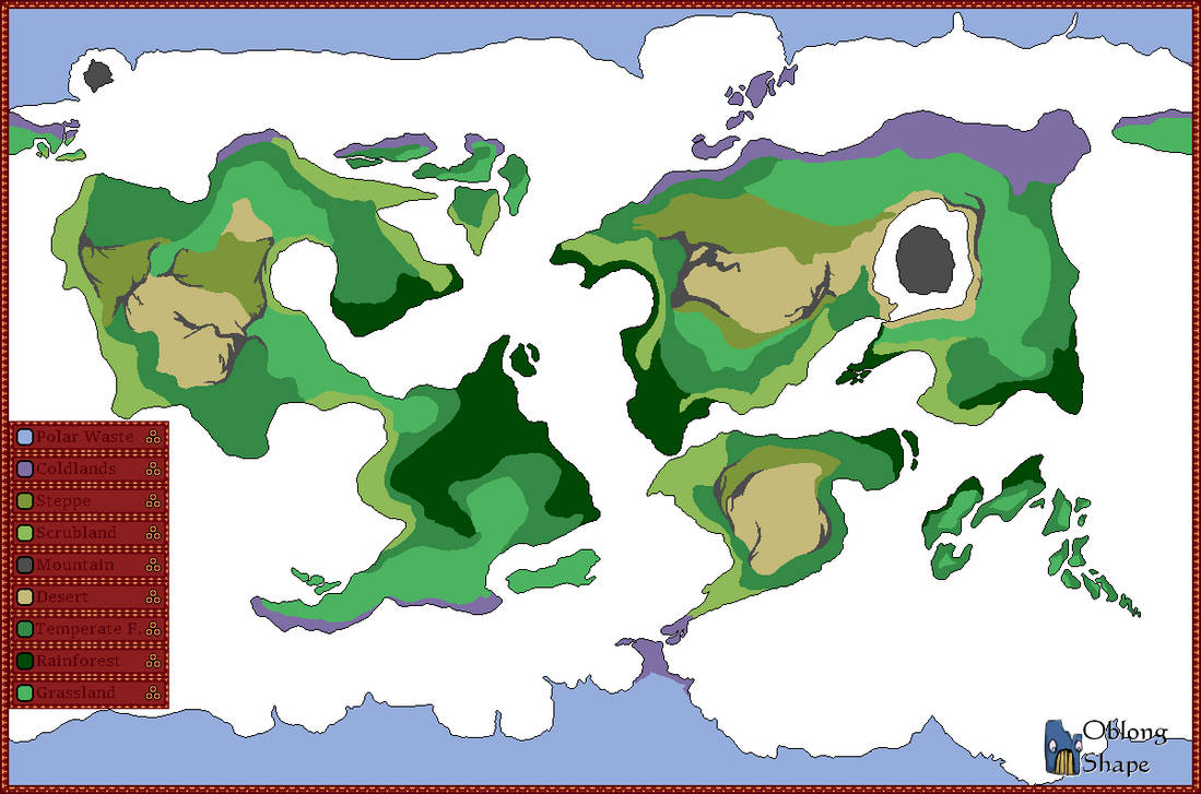 Climate Map Deviantart Climate Map by OblongShape on DeviantArt