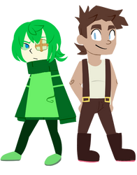 Sam + Tim [another cartoon style--]