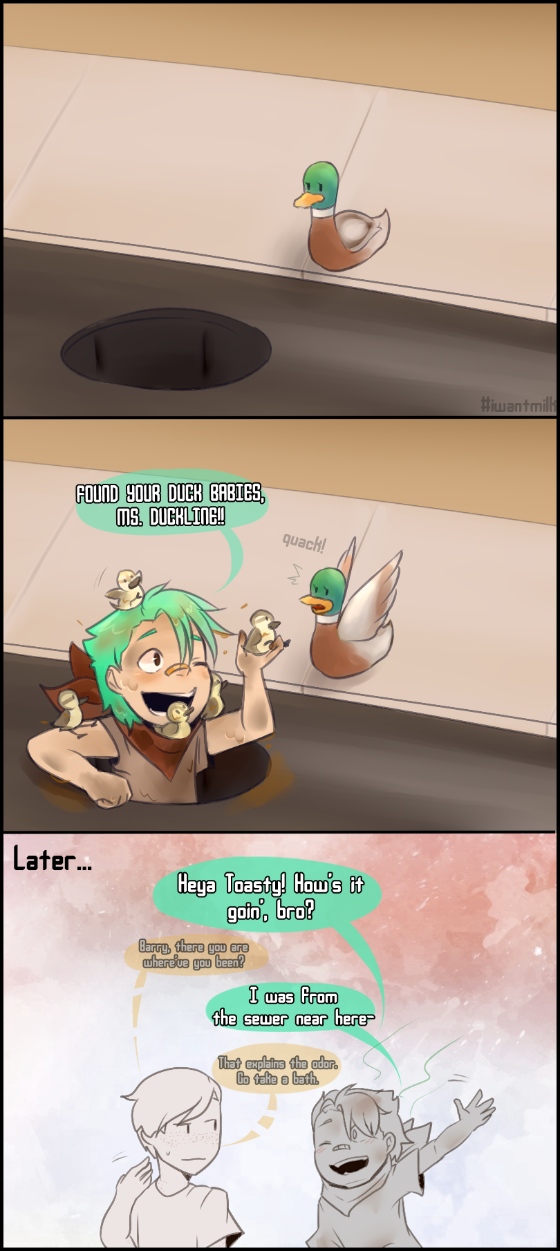Quack Out Helping a quack out by Milk-Addicc on DeviantArt
