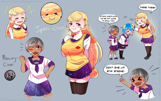 [Solar Sys-Gals] Mercury-Chan + Jupiter-Chan