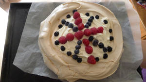 Union Jack meringue