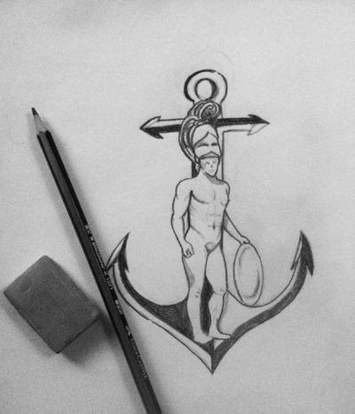 Ares god of war tattoo sketch by ObscureArtByMajerle on DeviantArt