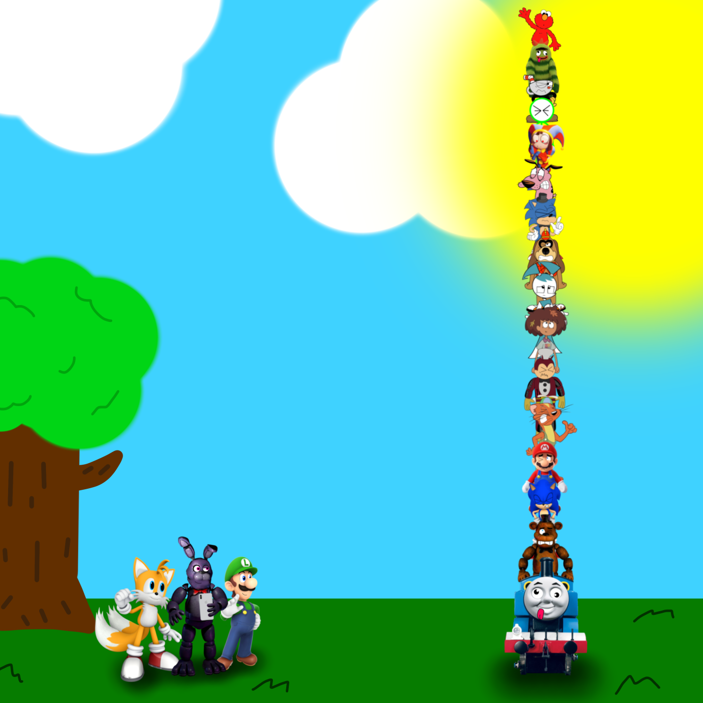 Doing a Tower Stack by DavidVlado2024 on DeviantArt