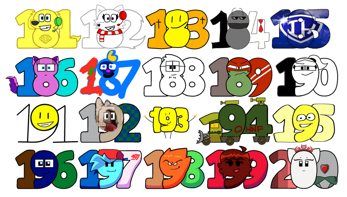 1185 Numbers My Number lore 181 - 200 by kevinfelix123 on DeviantArt