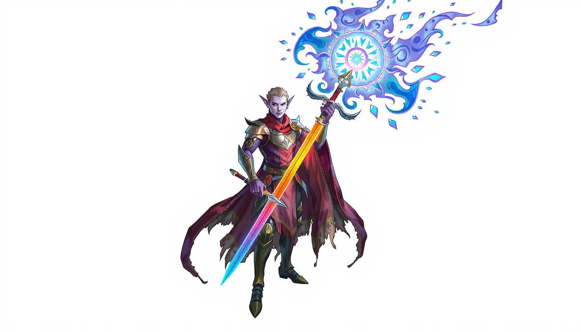 Spellblade Deviantart Cosmic Ignition: Triptych of the Runic Spellblade by InkandCotton69 on ...