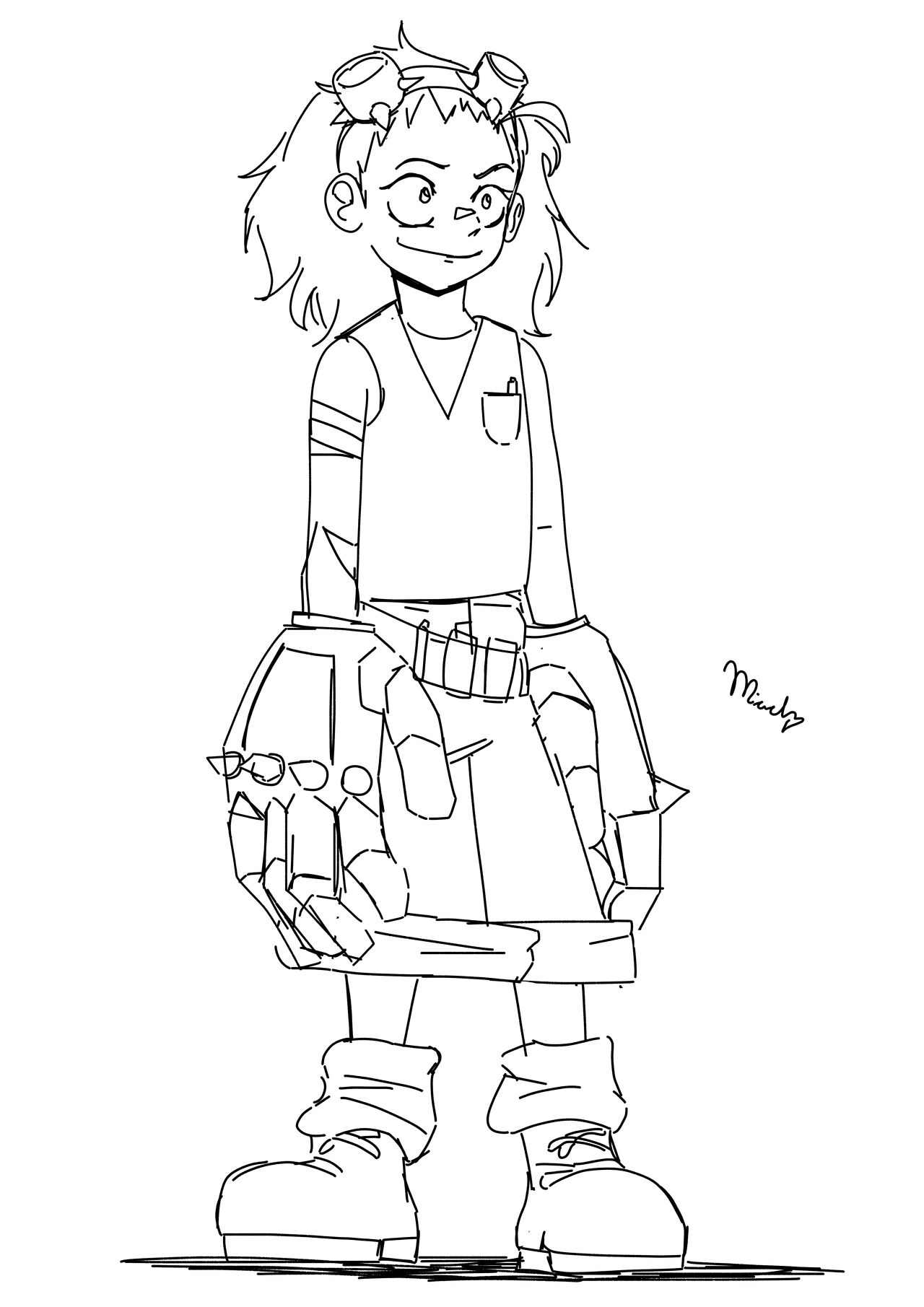 Mech Oc Example mechanical girl (OC) by MaidSaid on DeviantArt