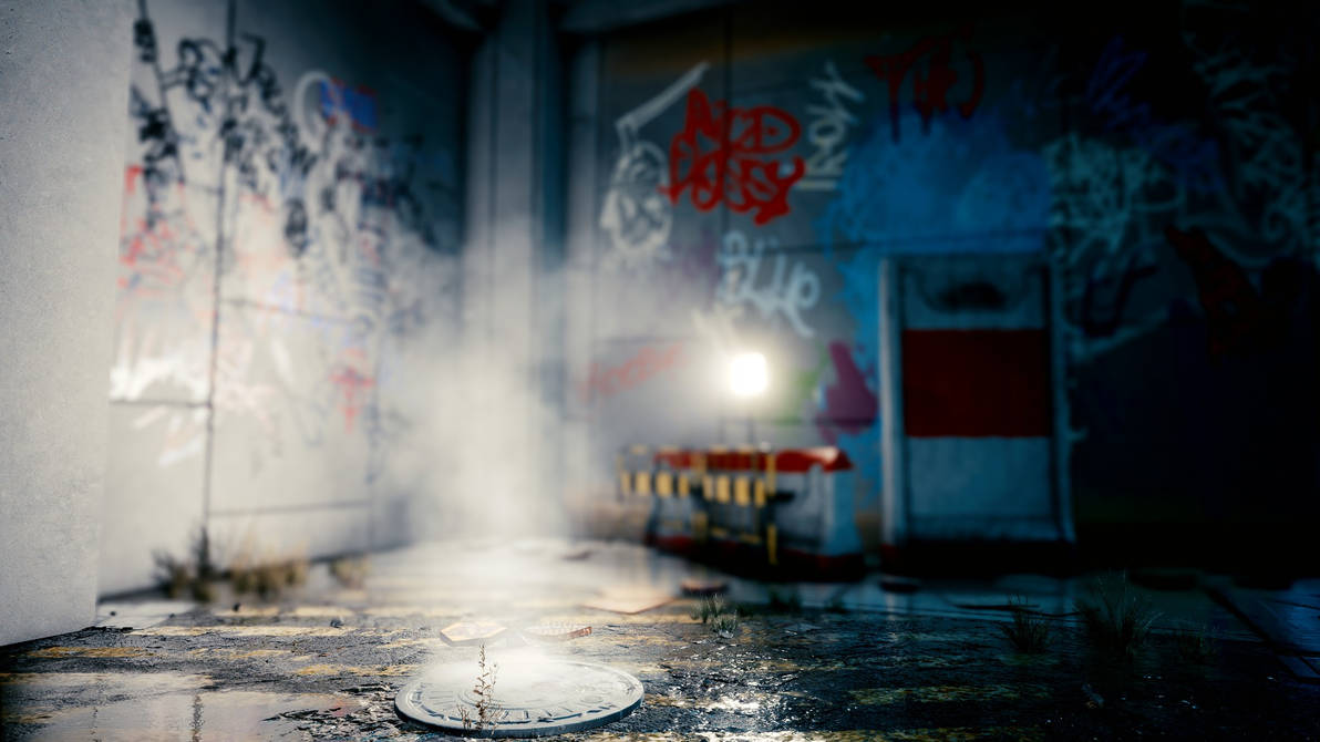 Cyberpunk 2077 - Alley by b1uesage on DeviantArt