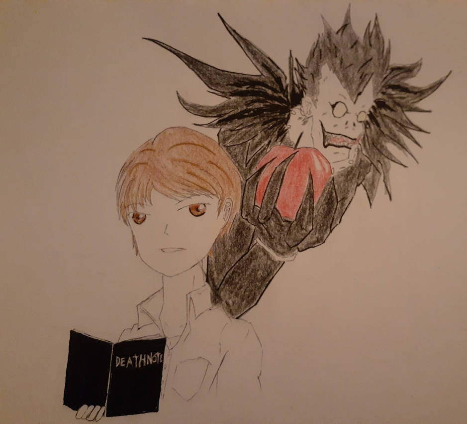 Death note light and ryuk