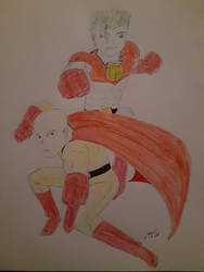 Saitama and captain planet