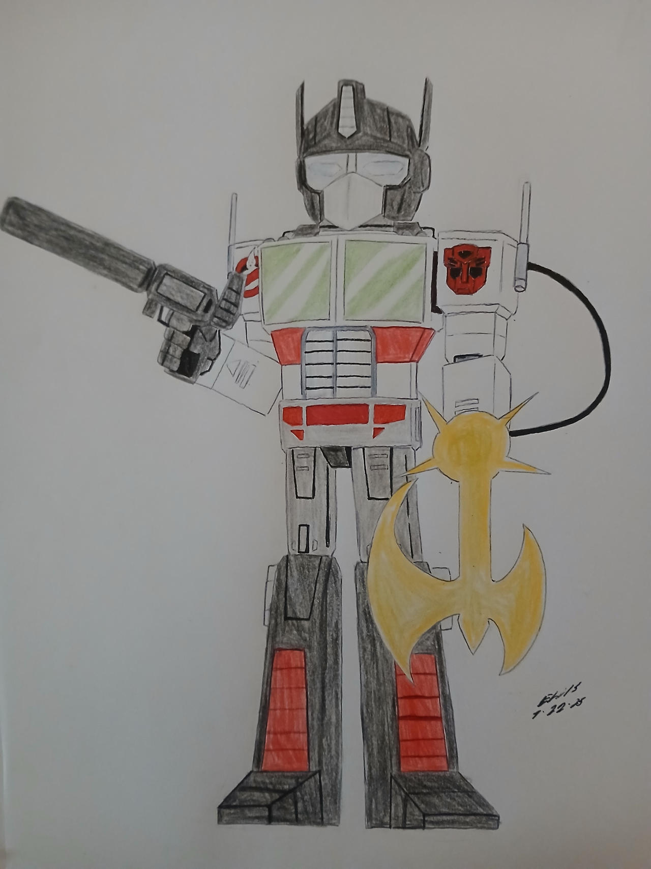 Optimus prime ghostbuster mode