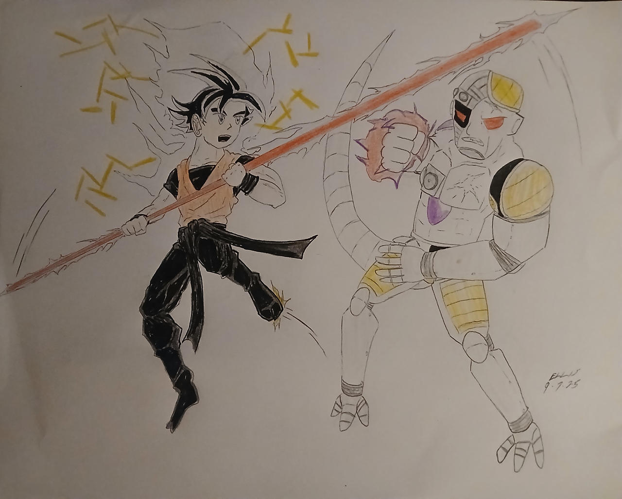 Goku vs mecha FRIEZA
