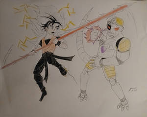 Goku vs mecha FRIEZA