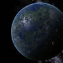 Terraformed Moon 3000 AD