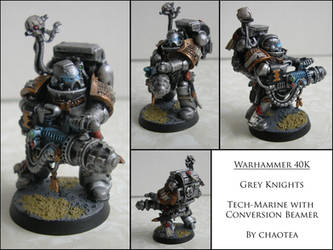 Grey knight Tech-Marine with Conversion Beamer