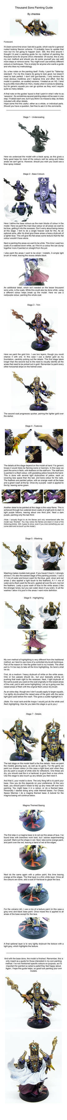 Thousand Sons Painting Guide