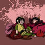 Mai and Toph chillin'