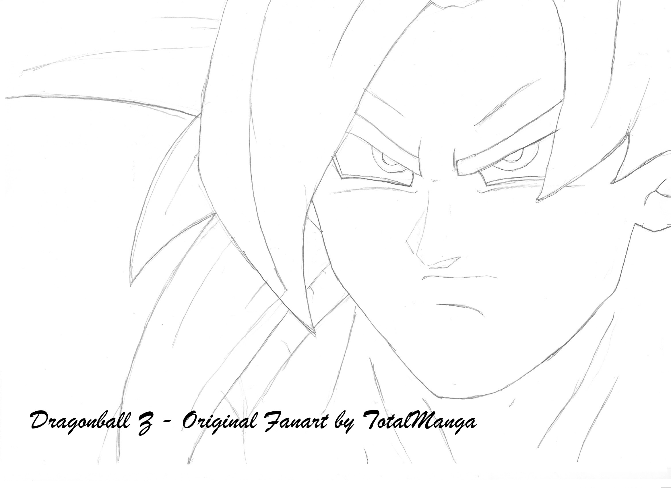 Gogeta SSJ4 - Line Art by Matthew25892 on DeviantArt