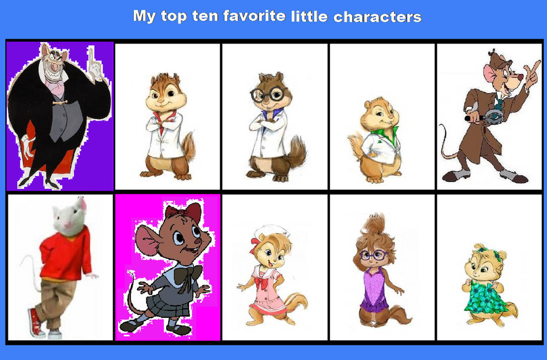 Liitle Character My top 10 favorite little characters by UnknownRussainRat on DeviantArt