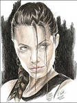 Angelina Jolie as Lara Croft by Art15