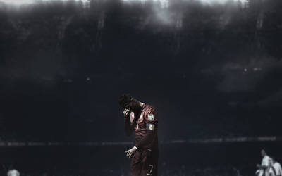 Cristiano Ronaldo Sad Moment Wallpaper