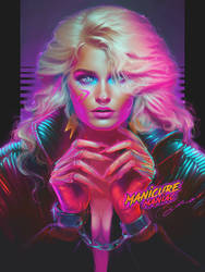 Neon Vinyl Retrowave VHS