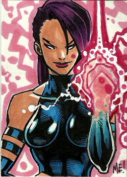 Psylocke Sketch Card