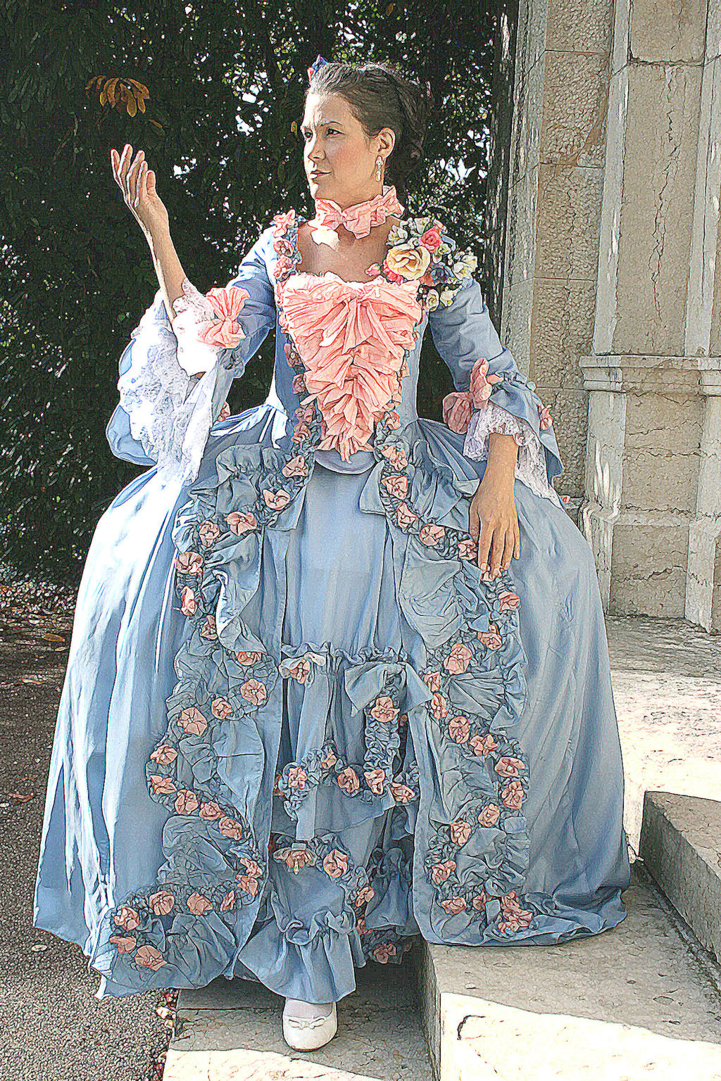 Madame de pompadour robe a la francaise 1750