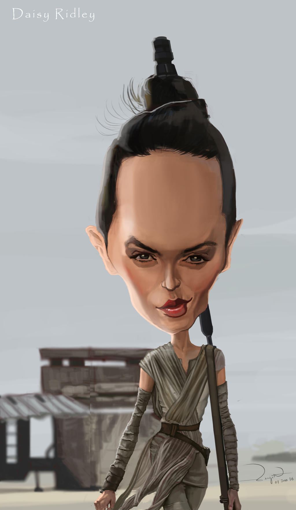 Daisy Ridley by SrijitU on DeviantArt