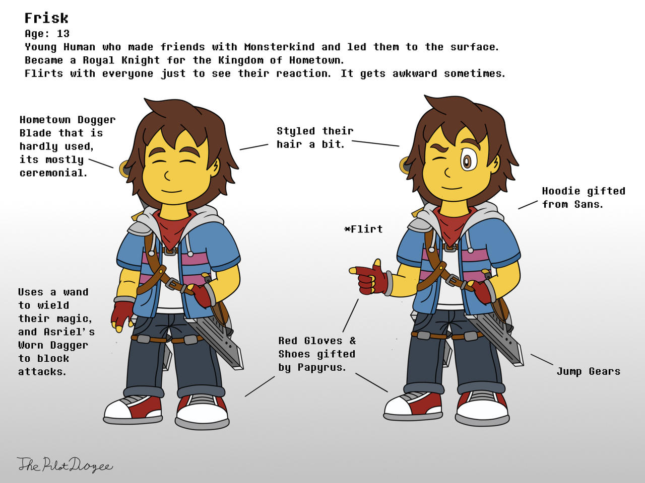 Frisk Example Diagram Frisk Reference Sheet by ThePilotDogee on DeviantArt