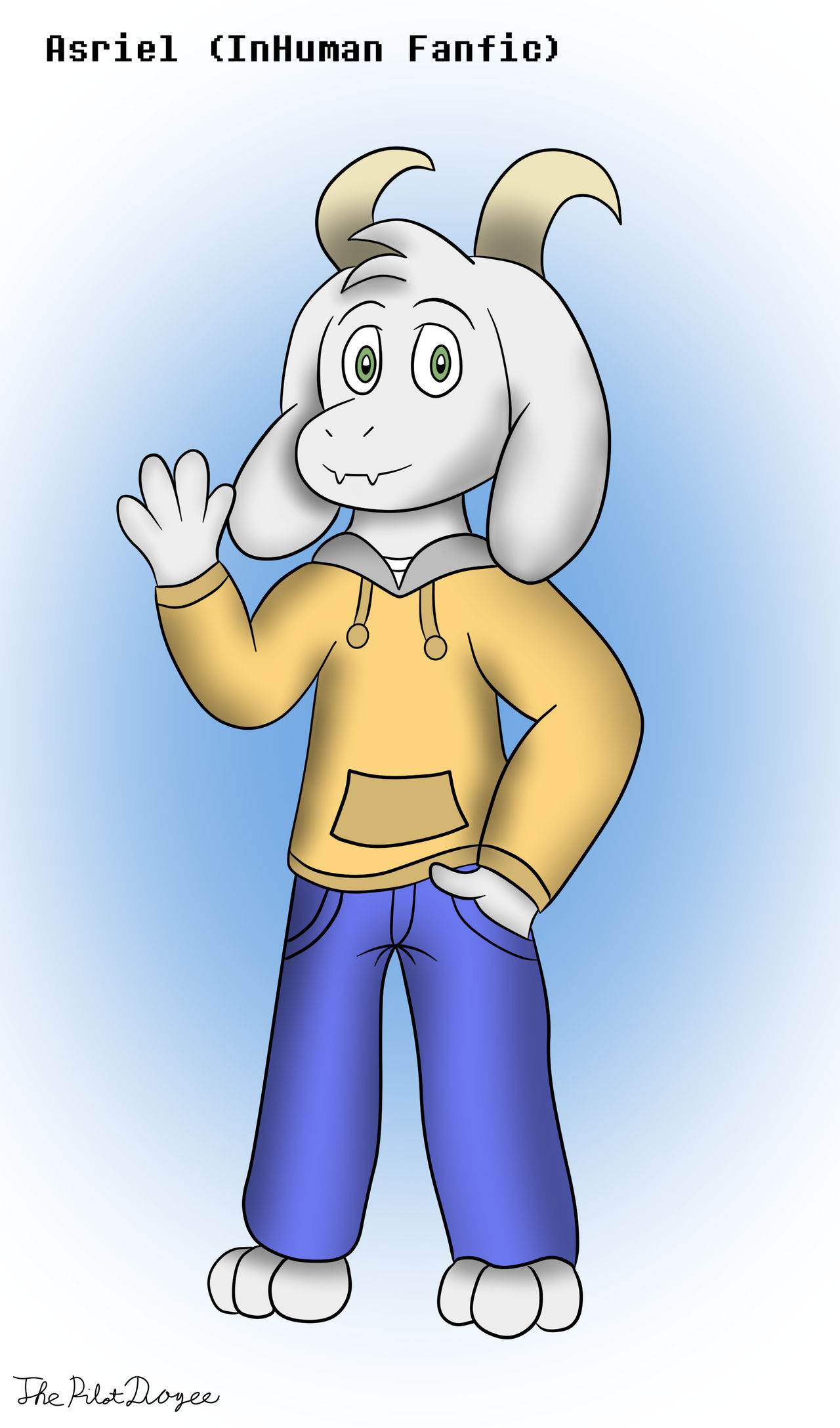 Asriel Delta Rune Robe Asriel as a College Boi - Deltarune by ThePilotDogee on DeviantArt